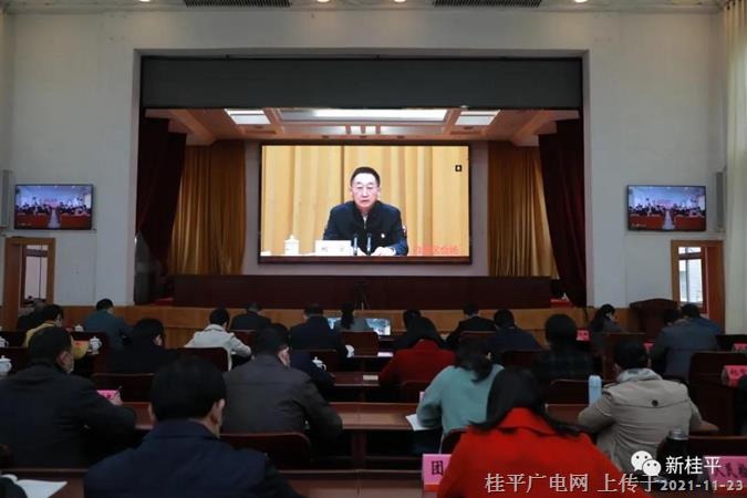 桂平市組織收看中央宣講團黨的十九屆六中全會精神報告視頻會