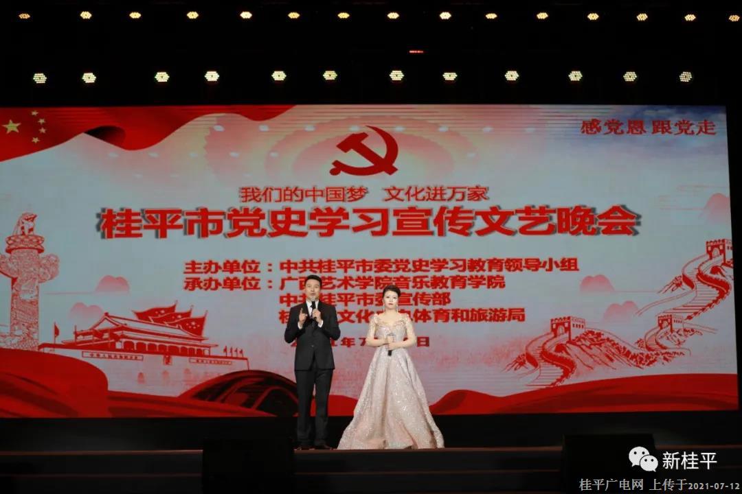 桂平市舉辦“我們的中國夢 文化進萬家”黨史學習宣傳文藝晚會