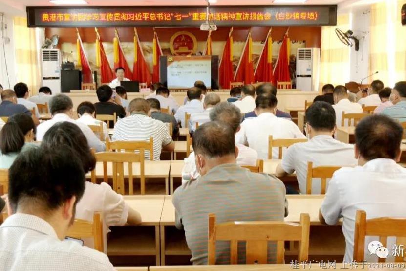 貴港市宣講團(tuán)到桂平市白沙鎮(zhèn)開展學(xué)習(xí)貫徹習(xí)近平總書記“七一”重要講話精神宣講報(bào)告會(huì)