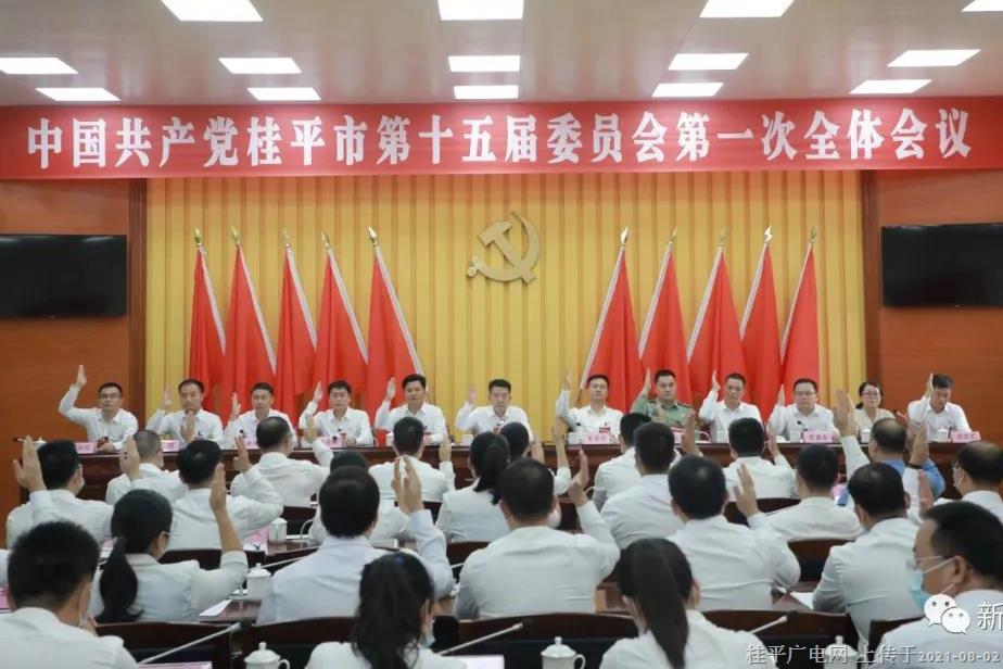 【聚焦黨代會】中國共產(chǎn)黨桂平市第十五屆委員會召開第一次全體會議
