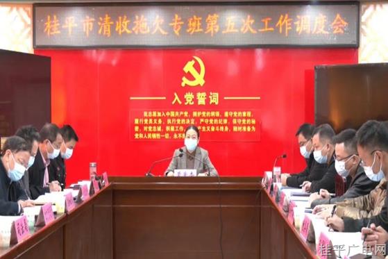桂平市清收拖欠專班第五次工作調(diào)度會(huì)召開(kāi)