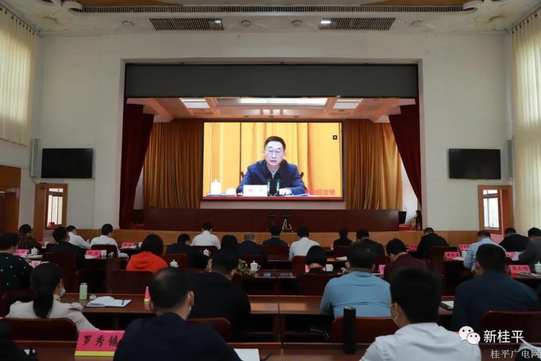 我市組織收聽收看全區(qū)傳達貫徹全國“兩會”精神電視電話會議