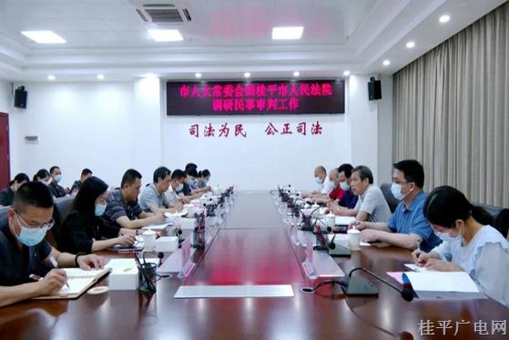 貴港市人大常委會(huì)調(diào)研組到桂平市調(diào)研民事審判工作