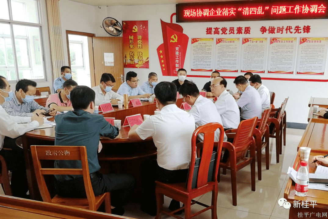 貴港市人大調(diào)研組到木圭鎮(zhèn)召開現(xiàn)場(chǎng)協(xié)調(diào)企業(yè)落實(shí)“清四亂”問(wèn)題工作協(xié)調(diào)會(huì)