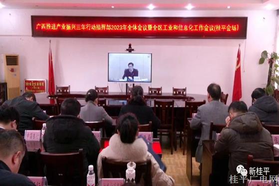 桂平市組織參加廣西推進產(chǎn)業(yè)振興三年行動指揮部2023年全體會議暨全區(qū)工業(yè)和信息化工作電視電話會議