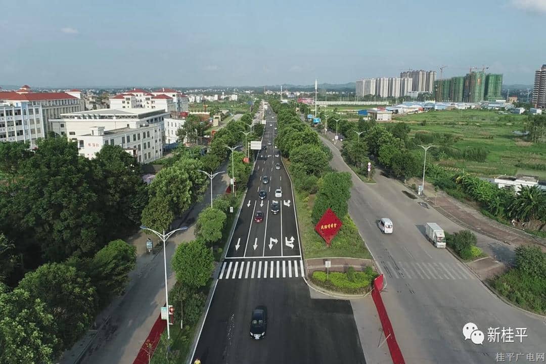桂平市：四路提升改造工程完工 實(shí)現(xiàn)全面通車