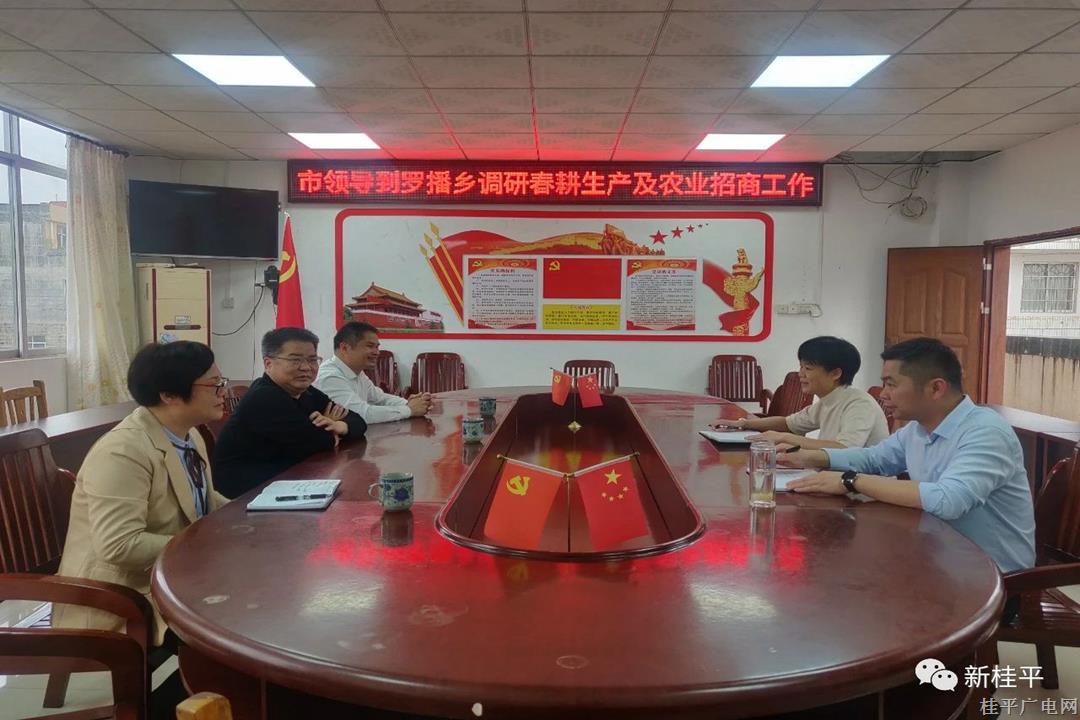 市領(lǐng)導(dǎo)到羅播鄉(xiāng)調(diào)研春耕生產(chǎn)和農(nóng)業(yè)招商工作