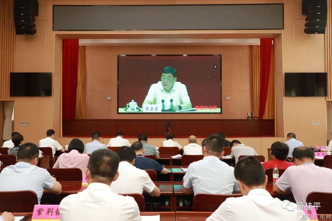 我市組織收聽收看貴港市“學(xué)思想強(qiáng)黨性重實(shí)踐建新功，壯大實(shí)體經(jīng)濟(jì)、推動(dòng)高質(zhì)量發(fā)展調(diào)研服務(wù)”動(dòng)員大會(huì)