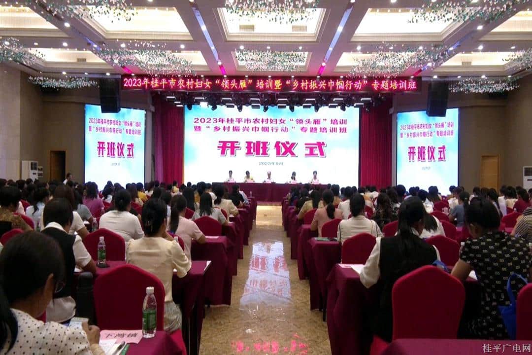 桂平市舉行2023年全市農(nóng)村婦女“領(lǐng)頭雁”暨“鄉(xiāng)村振興巾幗行動”專題培訓(xùn)班開班儀式