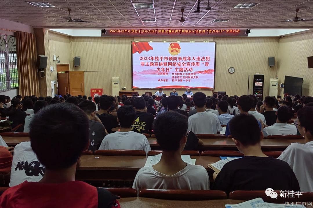 團市委開展2023年桂平市預(yù)防未成年人違法犯罪主題宣講暨網(wǎng)絡(luò)安全宣傳周“青少年日”主題活動