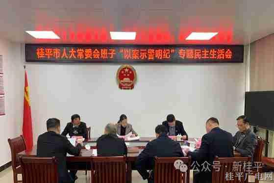 桂平市人大常委會(huì)班子召開“以案示警明紀(jì)”專題民主生活會(huì)