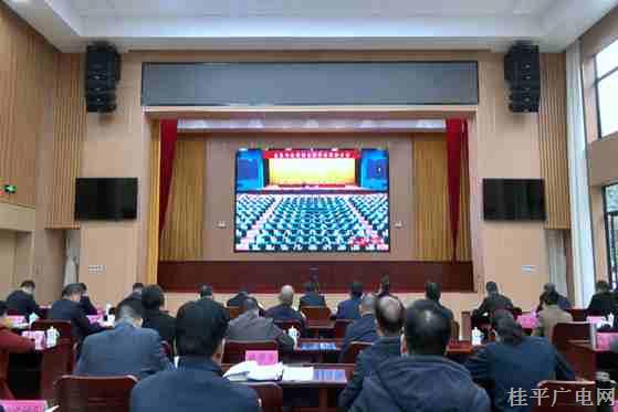 全區(qū)傳達貫徹全國兩會精神大會召開 劉寧講話 藍天立主持